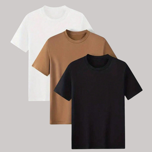 Men Oversized <b>Black</b> <b>T</b> <b>Shirt</b> Short Sleeve O Neck Casual Knitted 100 Percent Cotton Solid Color Jersey Regular Fit men <b>black</b> <b>t</b> - Product Image 4