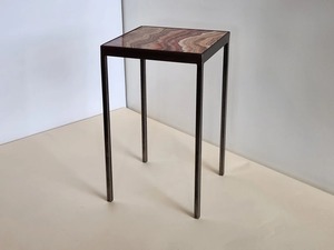 Mesa de Centro Moderna con Tapa de Mármol y Estructura Metálica, Mueble Minimalista para Sala de Estar, Pieza Decorativa para el Hogar - Product Image 3