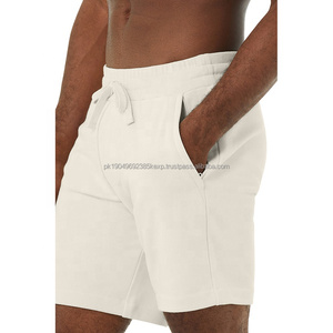 ZN-2025 Logo personnalisé Coton Spandex Poches arrière aux hanches Cordon de serrage Ceinture élastique Short de sport - Product Image 3