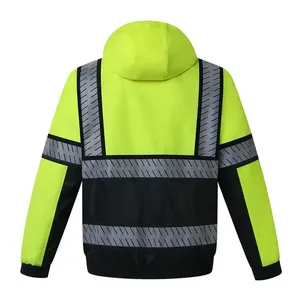 Chaqueta Cortavientos con Capucha y Cierre de Seguridad Personalizable Unisex, Ligera, Impermeable, Duradera, de Poliéster/Algodón, para Uso en Exteriores en Invierno - Product Image 2