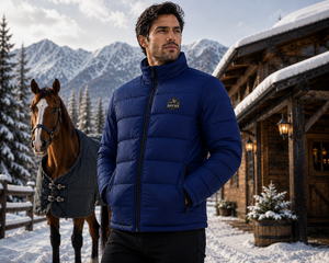 เสื้อเบสเลเยอร์ผู้ชาย Tough Tack สีกรมท่า ผ้าโพลีเอสเตอร์น้ำหนักเบา แบบควิลท์ สำหรับฝึกซ้อม แห้งเร็ว ปิดด้วยซิป ทรงหลวม สีพื้น เหมาะสำหรับฤดูหนาว - Product Image 3