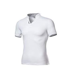 เสื้อโปโลชายคอวี ผ้าฝ้าย 100% คุณภาพสูง แบบเรียบ ทรงหลวม สไตล์สตรีทแฟชั่น เหมาะสำหรับใส่เที่ยวข้างนอก ขายส่ง - Product Image 4