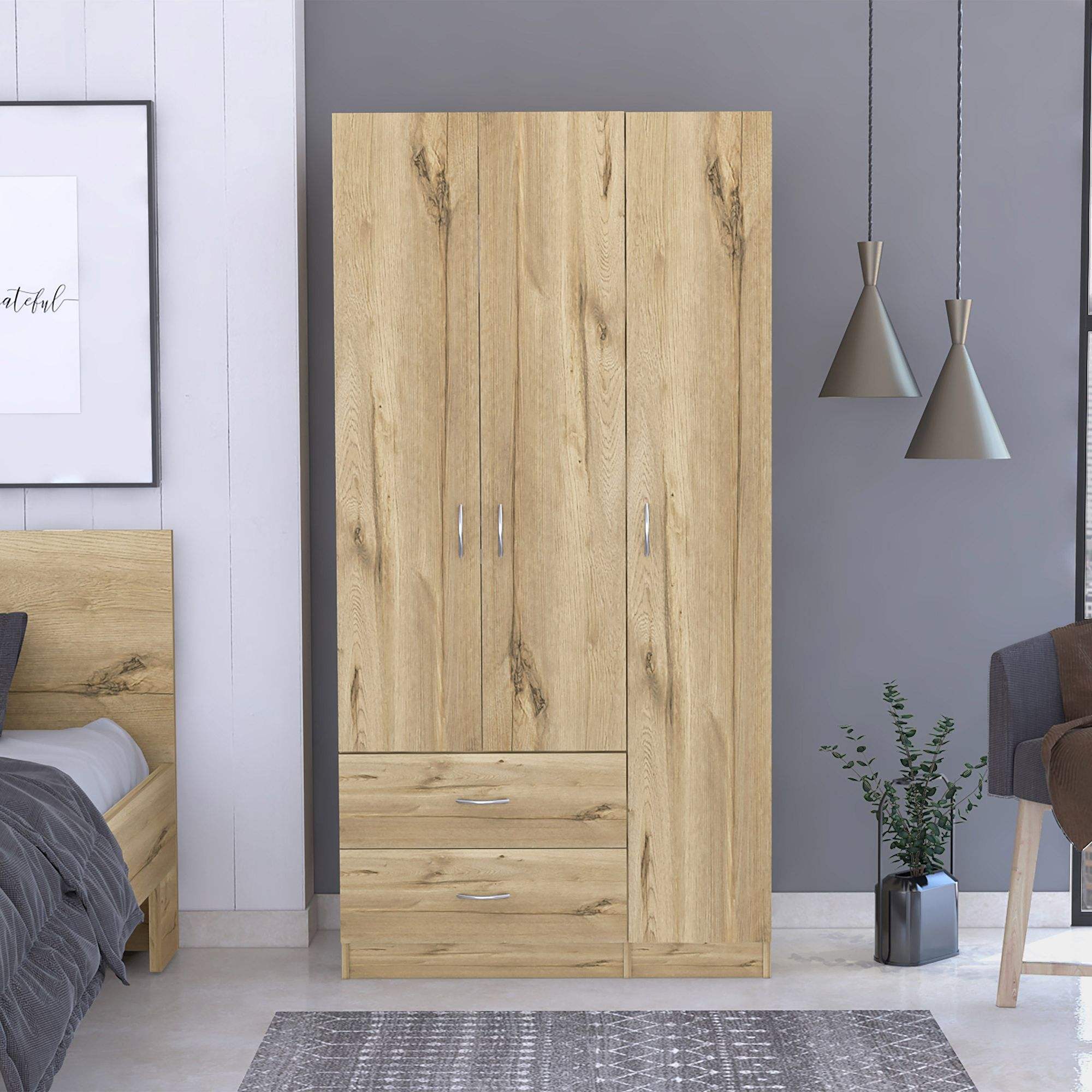 Light Oak / Black Color