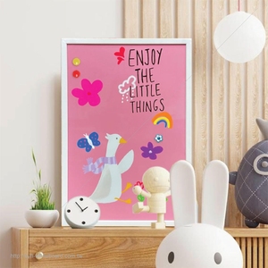 Pizarra Magnética con Marco de Madera Blanca y Diseño de Pato para Decoración del Hogar y Uso Diario - Product Image 6