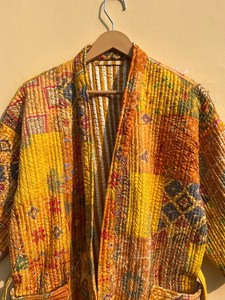 Edredón Acolchado Hecho a Mano en India, 100% Algodón Ecológico, Impresión Digital, Antiarrugas, Transpirable, de Secado Rápido, con Bolsillo Frontal, para Otoño e Invierno - Product Image 3