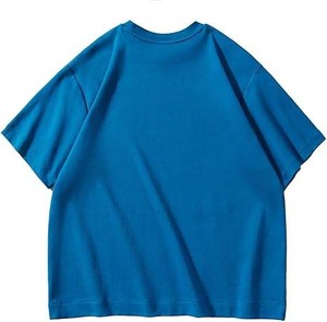 เสื้อยืดผ้าคอตตอนฟอกทรงสี่เหลี่ยมลายกรดสำหรับผู้ชายใส่ได้ทั้งชายและหญิงเสื้อยืดเปล่าไซส์ใหญ่พิเศษพิมพ์ลายแบบเรียบ - Product Image 2