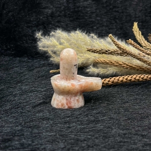 Natural Sunstone <b>Shivling</b> Carving Handmade Orange Sunstone Shiva Lingam Healing Crystal for Reiki Home Decoration Decor - Product Image 3