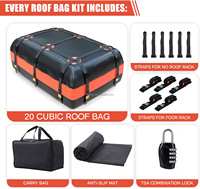 Sac de toit de voiture léger et durable personnalisable en excellent matériau, adapté à tous les modèles de camionnettes, accessoires de voiture