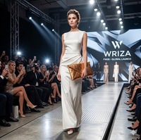 Tas Clutch Kulit Asli Wanita Ukuran Besar Wriza dengan Ritsleting, Tas Tangan Elegan untuk Pesta, Perjalanan, dan Penggunaan Sehari-hari
