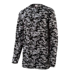 Camiseta de Manga Corta con Estampado de Camuflaje para Hombre, Corte Ajustado, Cuello Redondo, Informal, Tejido de Punto, Transpirable, de Algodón - Product Image 6