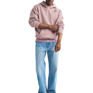 Sudadera con Capucha Rosa para Hombre, Unisex, Gruesa, Corte Regular, Bolsillo Canguro, Informal, de Felpa, Algodón Ecológico, Transpirable, para Invierno - Product Image 4