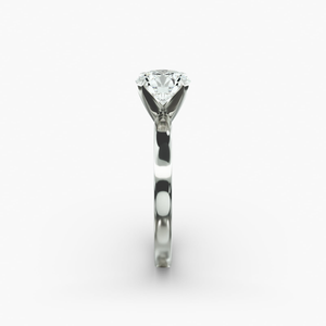 Classic 925 Sterling <b>Silver</b> Round Brilliant Cut Moissanite <b>Solitaire</b> <b>Ring</b> Fine Jewelry Wedding Engagement Anniversary Gift - Product Image 3