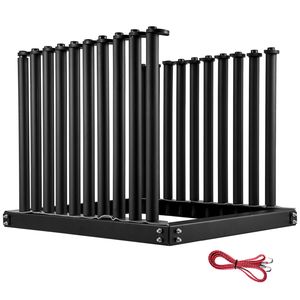 Portavetro per Parabrezza in Acciaio 9 Lite, Altezza 24 Pollici, Portavetro in PVC P, Accessorio per Camion - Product Image 1