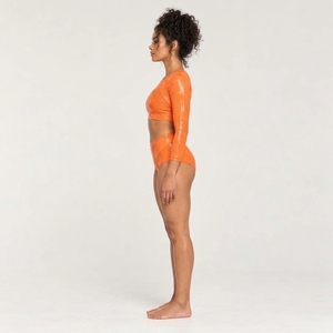 High quality women <b>pole</b> dance sticky top crafted with <b>grip</b> material comfortable stretch and secure fitting for <b>pole</b> dance - Product Image 2