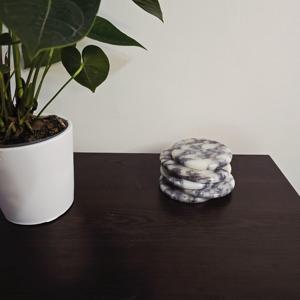 Round Designer Marble Coaster <b>Table</b> Mats Perfect For <b>Table</b> <b>Protection</b> From Heat Marks And Moisture Wholesale From India - Product Image 5
