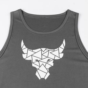 Wholesale Oversized <b>Men's</b> <b>Vests</b> Custom LOGO <b>Sports</b> Workout <b>Vest</b> <b>Men</b> Fitness Sleeveless Customized Plus Size GYM <b>Men's</b> Tank Tops - Product Image 4