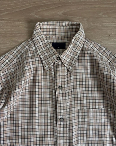เสื้อเชิ้ตผู้ชายทรงบ็อกซี่ ผ้าฟลานเนล 100% โพลีเอสเตอร์ ลายสก็อตปักลาย  แขนยาว คอปกติดกระดุม  สำหรับฤดูร้อน สไตล์ลำลอง - Product Image 2