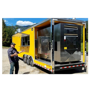 Remorque alimentaire multifonctionnelle mobile, chariot alimentaire, mini camion de crème glacée 8x20 - Product Image 4