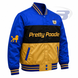 Chaqueta Deportiva Bordada de la Hermandad Sigma Gamma Rho para Mujer, Ropa Griega Vintage Azul y Amarilla, Chaqueta Deportiva SGR - Product Image 2