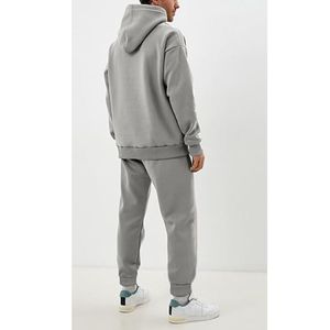 Ensemble de survêtement deux pièces personnalisé avec logo pour homme – Sweat-shirt et pantalon de jogging – Tenue de sport unie pour la course à pied - Product Image 5