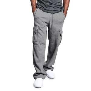 Pantalones Cargo Negros para Hombre, Estilo Casual, Cintura con Cordón, Corte Holgado, Múltiples Bolsillos, para Actividades al Aire Libre, Precio de Fábrica de Bangladesh y China - Product Image 3