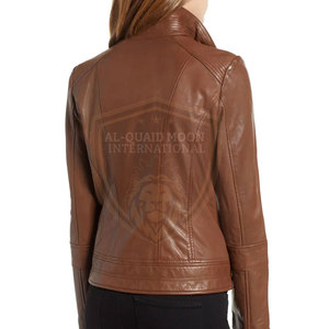 Chaqueta de Cuero para Mujer, Último Modelo, Venta al por Mayor, Chaqueta de Cuero para Mujer Más Vendida - Product Image 3