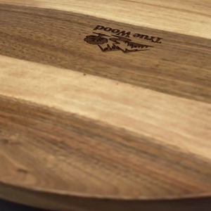 Wood Double Tier Rotating <b>Tray</b> Smooth-Spin Lazy Susan for Tabletop <b>Spice</b> Serving - Product Image 1