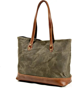 Bolsos de Mano de Cuero de Alta Calidad para Mujer, Venta Directa de Fábrica, Bolsos de Viaje Hechos a Mano de Gran Capacidad para el Trabajo - Product Image 2