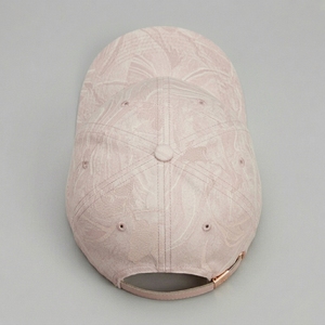 Luxury Pink Floral 6 Panel Structured <b>Baseball</b> <b>Cap</b> 3D Embroidered Cotton Sport Hat Adjustable Wholesale Manufactured Low MOQ - Product Image 3