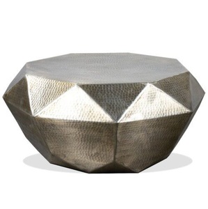 Admirable Design Metal Hammered Golden Round Coffee Table Eco-Friendly <b>Portable</b> Home Living Room Decorative Furniture - Product Image 4