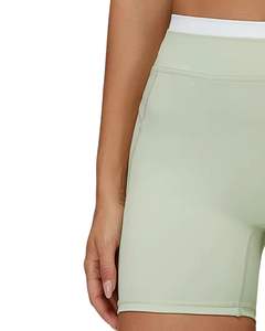 Ensemble de sport pour femme : soutien-gorge sans coutures et short taille haute, vert sauge, doux, extensible, respirant, vêtements de sport, ensemble de fitness - Product Image 5