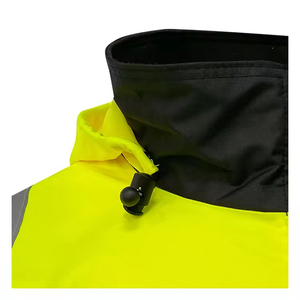 <b>Mens</b> High Visibility Safety Workwear Bomber <b>Jacket</b> Protective <b>Reflective</b> Hi-Vis Outdoor Work <b>Jacket</b> - Product Image 6
