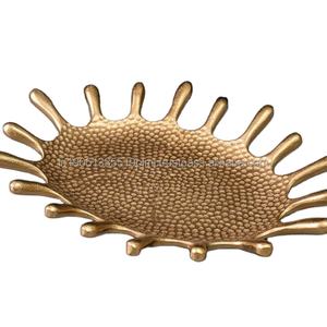 Plateau décoratif moderne en aluminium finition or, personnalisé pour la maison/la table, ornements de Noël, artisanat, vente en gros - Product Image 5