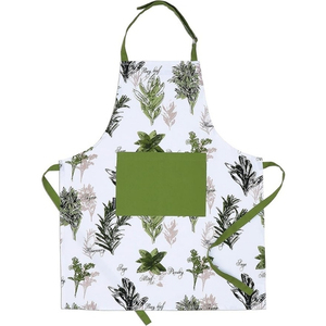Tablier de cuisine OEM réglable, imperméable, sans manches, en coton résistant, lavable, anti-décoloration, avec fermeture éclair, couleur unie, pour femme - Product Image 4