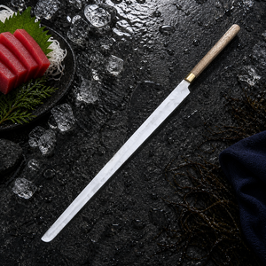 Handmade Long Tuna Fish <b>Knife</b> 35-inch Stainless Steel Professional Filleting <b>Slicing</b> Tool Wood Handle Eco-Friendly - Product Image 5