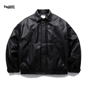 Rehaussez votre garde-robe d'hiver avec un confort douillet et une élégance intemporelle Notre collection 2025 Veste en cuir pour homme Noir - Product Image 1
