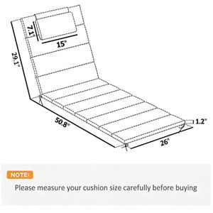 Set di Due Cuscini Grigi per Sedie da Esterno, Cuscino Pieghevole per Sdraio e Cuscino Decorativo - Product Image 6