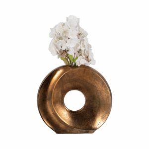 Classic Transparent Metal Tabletop <b>Vase</b> Decorative Flower Holder Restaurant Display Factory Direct Modern Elegant Luxury Floral - Product Image 1