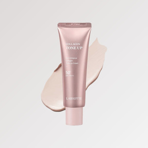 Base de maquillaje con color Labiotte Skin Enhancer Collagen Tone-Up Cream, base de maquillaje que cambia de color rosa, verde y violeta. - Product Image 5