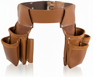 เข็มขัดเครื่องมือหนังพรีเมียมผ้าแคนวาสแบบหนาพิเศษสำหรับช่างไฟฟ้า ช่างไม้ กระเป๋าคาดเอวปรับได้ ราคาขายส่ง OEM - Product Image 4