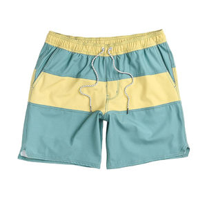 Service OEM, logo personnalisé, shorts de bain pour hommes à taille élastique, motif uni, décontractés, vêtements de plage, vente en gros, séchage rapide - Product Image 4