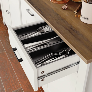 Meuble de salle à manger et de cuisine convertible OEM, contemporain, en bois manufacturé, MDF, métal et verre, modèle MD03 - Product Image 3