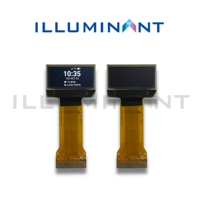 Illuminant Mono 0.83" COG FPC Plug Putih PMOLED SSD1306 Driver 96x39 23.8x16.2x1.2 8-bit 68XX/80XX Paralel 4-kabel SPI I2C