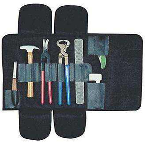 BRAND NEW 6 PIECES SET Farrier <b>Tools</b> <b>Roll</b>-Up Wallet Stainless Steel Reusable Veterinary Surgical Instruments Set for Horse - Product Image 3