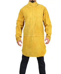 Premium Quality Heavy Duty Apron Long Sleeves Leather Welding Suit Spark Heat Resistant Cleaning Tools <b>Accessories</b> for Welders - Product Image 1