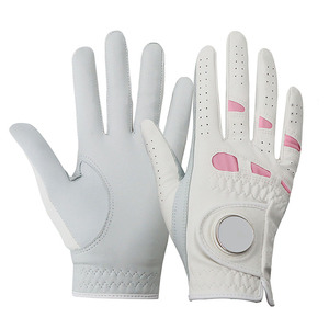 Nouveaux gants de golf personnalisés pour hommes et femmes, main gauche et droite, en cuir Cabretta avec marqueur de balle, prix usine - Product Image 2