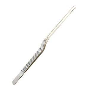 Pince à épiler chirurgicale dorée incurvée pour le nettoyage des oreilles, instrument de précision de 16,5 cm pour l'hygiène et l'entretien des oreilles, à usage médical - Product Image 4