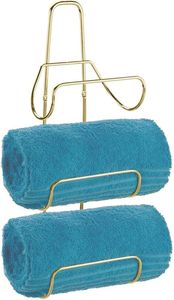Premium bathroom <b>shelf</b> modern home towel organiser bathroom rack with <b>hooks</b> bathroom <b>shelf</b> organiser rack hotel style towel rack - Product Image 4