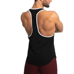 Camiseta sin mangas de culturismo para hombre de algodón personalizada de calidad superior Chaleco de fitness de gimnasio con tops bordados con logotipo impreso - Product Image 1