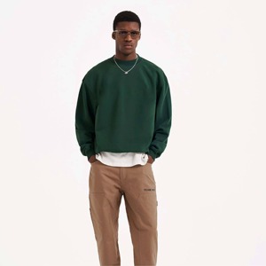 Sudadera Casual para Hombre de Alta Calidad, Corte Holgado, Tejido Liso, Hecha en Pakistán con Tela Base Premium, 100% Bordado 3D, Otoño - Product Image 1